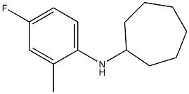 N-(4-fluoro-2-methylphenyl)cycloheptanamine Struktur