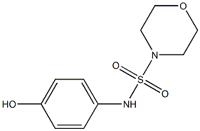 N-(4-hydroxyphenyl)morpholine-4-sulfonamide Struktur