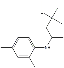 N-(4-methoxy-4-methylpentan-2-yl)-2,4-dimethylaniline Struktur