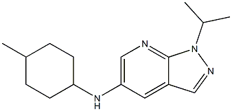 N-(4-methylcyclohexyl)-1-(propan-2-yl)-1H-pyrazolo[3,4-b]pyridin-5-amine Struktur