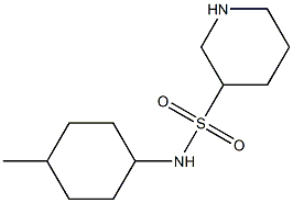 N-(4-methylcyclohexyl)piperidine-3-sulfonamide Struktur