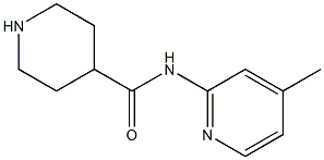 N-(4-methylpyridin-2-yl)piperidine-4-carboxamide Struktur