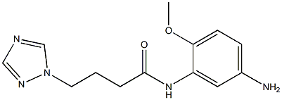 N-(5-amino-2-methoxyphenyl)-4-(1H-1,2,4-triazol-1-yl)butanamide Struktur