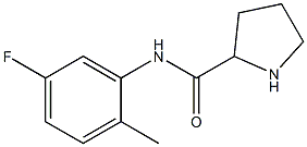 N-(5-fluoro-2-methylphenyl)pyrrolidine-2-carboxamide Struktur