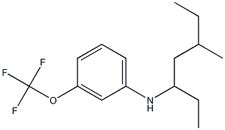 N-(5-methylheptan-3-yl)-3-(trifluoromethoxy)aniline Struktur