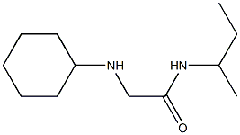 N-(butan-2-yl)-2-(cyclohexylamino)acetamide Struktur