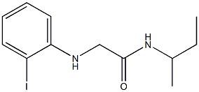 N-(butan-2-yl)-2-[(2-iodophenyl)amino]acetamide Struktur