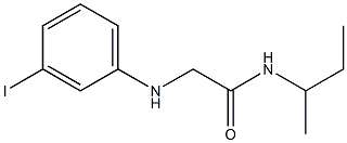 N-(butan-2-yl)-2-[(3-iodophenyl)amino]acetamide Struktur