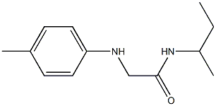 N-(butan-2-yl)-2-[(4-methylphenyl)amino]acetamide Struktur