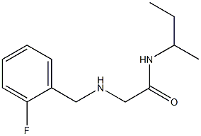 N-(butan-2-yl)-2-{[(2-fluorophenyl)methyl]amino}acetamide Struktur