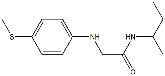 N-(butan-2-yl)-2-{[4-(methylsulfanyl)phenyl]amino}acetamide Struktur