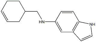 N-(cyclohex-3-en-1-ylmethyl)-1H-indol-5-amine Struktur