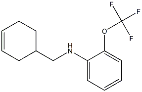 N-(cyclohex-3-en-1-ylmethyl)-2-(trifluoromethoxy)aniline Struktur