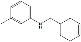 N-(cyclohex-3-en-1-ylmethyl)-3-methylaniline Struktur