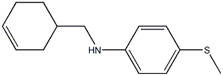 N-(cyclohex-3-en-1-ylmethyl)-4-(methylsulfanyl)aniline Struktur