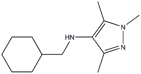 N-(cyclohexylmethyl)-1,3,5-trimethyl-1H-pyrazol-4-amine Struktur