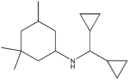 N-(dicyclopropylmethyl)-3,3,5-trimethylcyclohexan-1-amine Struktur