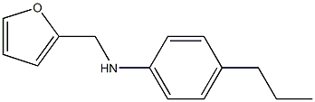 N-(furan-2-ylmethyl)-4-propylaniline Struktur