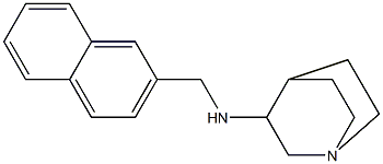 N-(naphthalen-2-ylmethyl)-1-azabicyclo[2.2.2]octan-3-amine Struktur