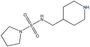 N-(piperidin-4-ylmethyl)pyrrolidine-1-sulfonamide Struktur