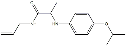 N-(prop-2-en-1-yl)-2-{[4-(propan-2-yloxy)phenyl]amino}propanamide Struktur