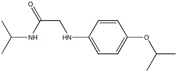 N-(propan-2-yl)-2-{[4-(propan-2-yloxy)phenyl]amino}acetamide Struktur