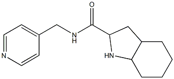 N-(pyridin-4-ylmethyl)-octahydro-1H-indole-2-carboxamide Struktur