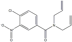 N,N-diallyl-4-chloro-3-nitrobenzamide Struktur