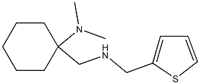 N,N-dimethyl-1-{[(thiophen-2-ylmethyl)amino]methyl}cyclohexan-1-amine Struktur