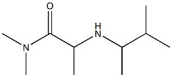 N,N-dimethyl-2-[(3-methylbutan-2-yl)amino]propanamide Struktur