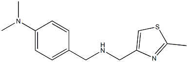 N,N-dimethyl-4-({[(2-methyl-1,3-thiazol-4-yl)methyl]amino}methyl)aniline Struktur