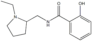 N-[(1-ethylpyrrolidin-2-yl)methyl]-2-hydroxybenzamide Struktur