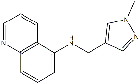 N-[(1-methyl-1H-pyrazol-4-yl)methyl]quinolin-5-amine Struktur