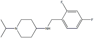 N-[(2,4-difluorophenyl)methyl]-1-(propan-2-yl)piperidin-4-amine Struktur