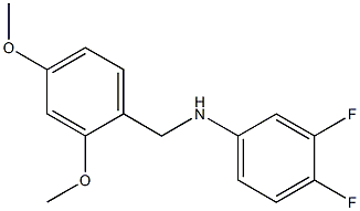 N-[(2,4-dimethoxyphenyl)methyl]-3,4-difluoroaniline Struktur