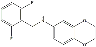 N-[(2,6-difluorophenyl)methyl]-2,3-dihydro-1,4-benzodioxin-6-amine Struktur