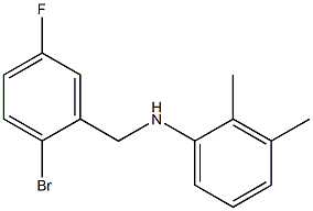 N-[(2-bromo-5-fluorophenyl)methyl]-2,3-dimethylaniline Struktur