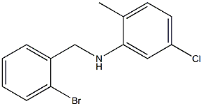 N-[(2-bromophenyl)methyl]-5-chloro-2-methylaniline Struktur