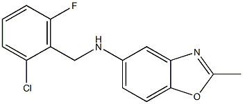 N-[(2-chloro-6-fluorophenyl)methyl]-2-methyl-1,3-benzoxazol-5-amine Struktur