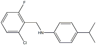 N-[(2-chloro-6-fluorophenyl)methyl]-4-(propan-2-yl)aniline Struktur