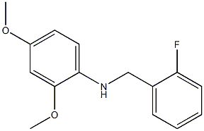 N-[(2-fluorophenyl)methyl]-2,4-dimethoxyaniline Struktur