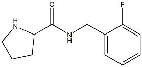 N-[(2-fluorophenyl)methyl]pyrrolidine-2-carboxamide Struktur