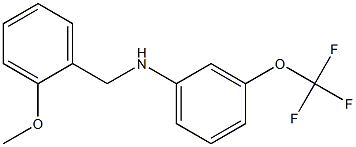 N-[(2-methoxyphenyl)methyl]-3-(trifluoromethoxy)aniline Struktur