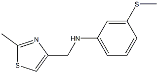 N-[(2-methyl-1,3-thiazol-4-yl)methyl]-3-(methylsulfanyl)aniline Struktur