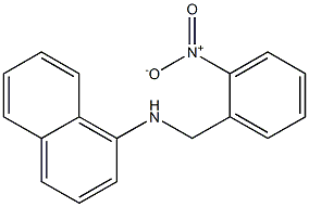 N-[(2-nitrophenyl)methyl]naphthalen-1-amine Struktur