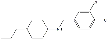 N-[(3,4-dichlorophenyl)methyl]-1-propylpiperidin-4-amine Struktur