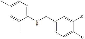 N-[(3,4-dichlorophenyl)methyl]-2,4-dimethylaniline Struktur