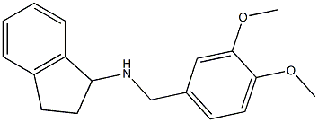 N-[(3,4-dimethoxyphenyl)methyl]-2,3-dihydro-1H-inden-1-amine Struktur