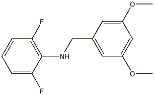 N-[(3,5-dimethoxyphenyl)methyl]-2,6-difluoroaniline Struktur