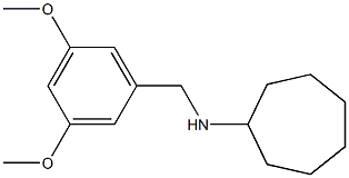 N-[(3,5-dimethoxyphenyl)methyl]cycloheptanamine Struktur